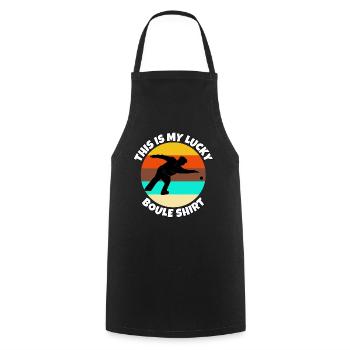 Boules - Cooking Apron - black - Front - AI Model Male 185 dark (185cm)