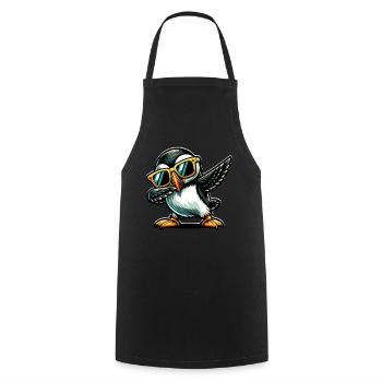 Dabbing Puffin Papageientaucher - Tablier de cuisine - noir - Devant - AI Model Male 185 dark (185cm)