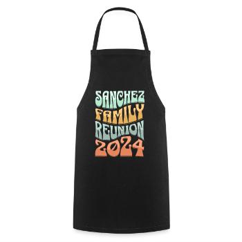 Sanchez Family Reunion 2024 - Cooking Apron - black - Front - AI Model Male 185 dark (185cm)