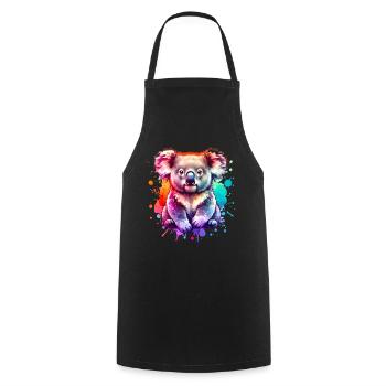 Koala - Tablier de cuisine - noir - Devant - AI Model Male 185 dark (185cm)