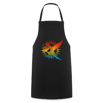 Sun Parakeet Saying - Cooking Apron - black - Front - AI Model Male 185 dark (185cm)