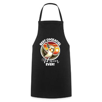 Best Cockatiel Mom - Cooking Apron - black - Front - AI Model Male 185 dark (185cm)