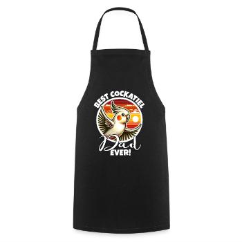 Best Cockatiel Dad - Cooking Apron - black - Front - AI Model Male 185 dark (185cm)