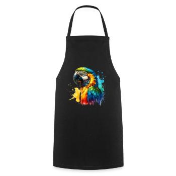 Parrot - Cooking Apron - black - Front - AI Model Male 185 dark (185cm)