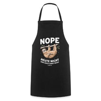 Sloth Sloths Animal Sleeping Lazy - Cooking Apron - black - Front - AI Model Male 185 dark (185cm)