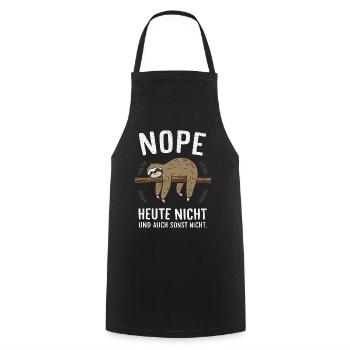 Sloth Sloths Animal Sleeping Lazy - Cooking Apron - black - Front - AI Model Male 185 dark (185cm)