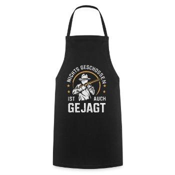 Hunter Hunting Hunting Hunting Clothing - Cooking Apron - black - Front - AI Model Male 185 dark (185cm)