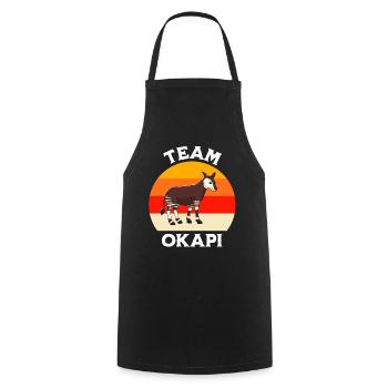 Okapi - Kochschürze - Schwarz - Vorne - AI Model Male 185 dark (185cm)