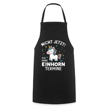 Unicorn Unicorns Mythical Creatures Mystical - Cooking Apron - black - Front - AI Model Male 185 dark (185cm)