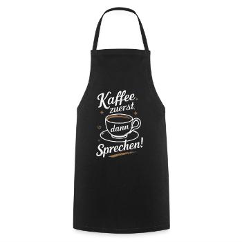 Coffee Coffee Coffee Drinkers Coffee Lovers - Cooking Apron - black - Front - AI Model Male 185 dark (185cm)