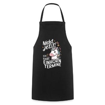 Unicorn Unicorns Mythical Creatures Mystical - Cooking Apron - black - Front - AI Model Male 185 dark (185cm)