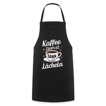 Coffee Coffee Coffee Drinkers Coffee Lovers - Cooking Apron - black - Front - AI Model Male 185 dark (185cm)