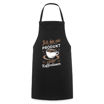Coffee Coffee Coffee Drinkers Coffee Lovers - Cooking Apron - black - Front - AI Model Male 185 dark (185cm)