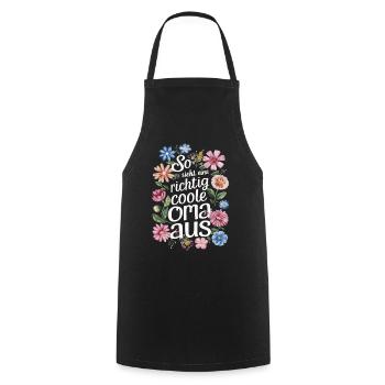 Grandma Grandma Grandparents Mother's Day Family - Cooking Apron - black - Front - AI Model Male 185 dark (185cm)