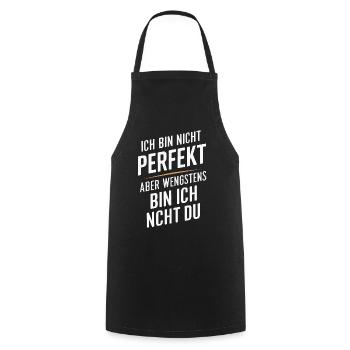 Sarcasm Irony Funny Sarcastic Sayings - Cooking Apron - black - Front - AI Model Male 185 dark (185cm)