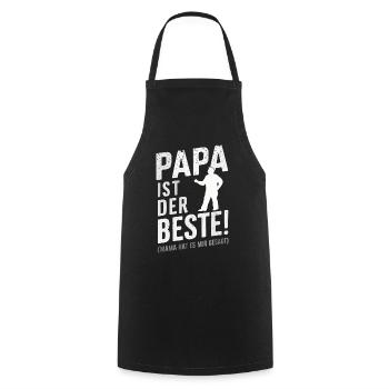 Dad Dad Father's Day - Cooking Apron - black - Front - AI Model Male 185 dark (185cm)