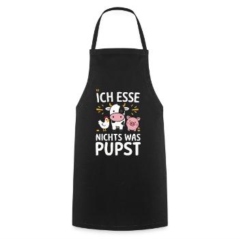 Vegetarier Veganer Tierschutz Tierrecht Veggie - Kochschürze - Schwarz - Vorne - AI Model Male 185 dark (185cm)