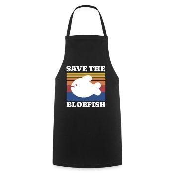 Save Blobfish - Cooking Apron - black - Front - AI Model Male 185 dark (185cm)