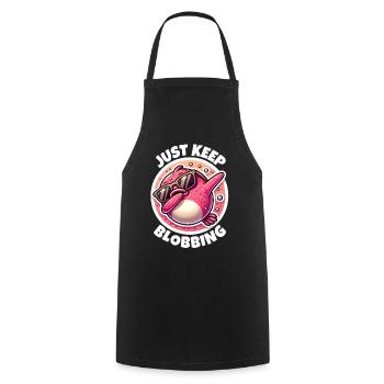 Blobfish Sayings - Cooking Apron - black - Front - AI Model Male 185 dark (185cm)