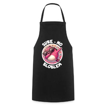 Blobfish Saying - Cooking Apron - black - Front - AI Model Male 185 dark (185cm)