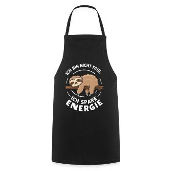 Sloth Sloths Animal Sleeping Lazy - Cooking Apron - black - Front - AI Model Male 185 dark (185cm)