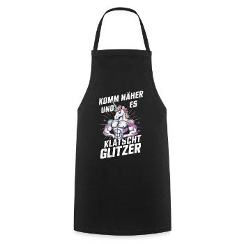 Unicorn Unicorns Mythical Creatures Mystical - Cooking Apron - black - Front - AI Model Male 185 dark (185cm)