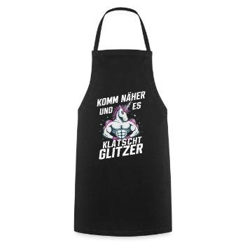 Unicorn Unicorns Mythical Creatures Mystical - Cooking Apron - black - Front - AI Model Male 185 dark (185cm)