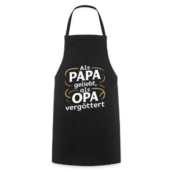 Dad Dad Father's Day - Cooking Apron - black - Front - AI Model Male 185 dark (185cm)