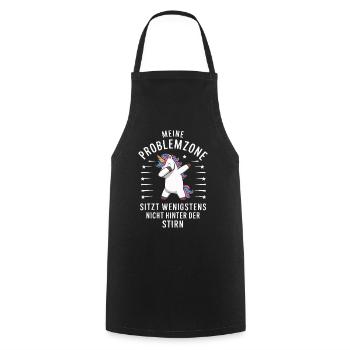 Unicorn Unicorns Mythical Creatures Mystical - Cooking Apron - black - Front - AI Model Male 185 dark (185cm)
