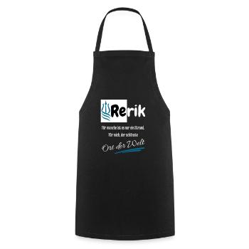 Rerik pour moi le plus bel endroit du monde. - Tablier de cuisine - noir - Devant - AI Model Male 185 dark (185cm)