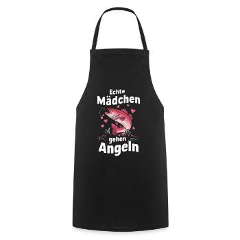 pêcheur pêcheur pêche pêche poisson - Tablier de cuisine - noir - Devant - AI Model Male 185 dark (185cm)