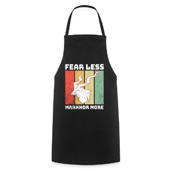 Markhor Screw Goat - Cooking Apron - black - Front - AI Model Male 185 dark (185cm)