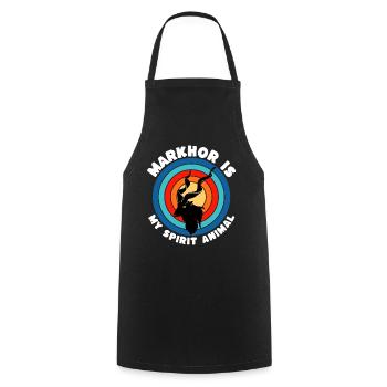 Funny Screw Goat Sayings - Cooking Apron - black - Front - AI Model Male 185 dark (185cm)