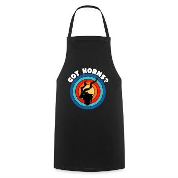 Funny Screw Goat Sayings - Cooking Apron - black - Front - AI Model Male 185 dark (185cm)