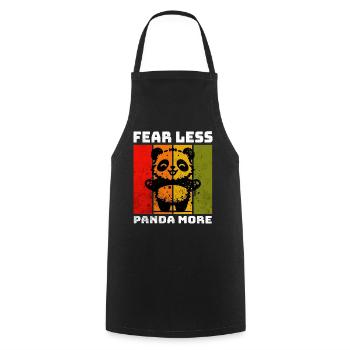 Panda géant Panda Ours - Tablier de cuisine - noir - Devant - AI Model Male 185 dark (185cm)