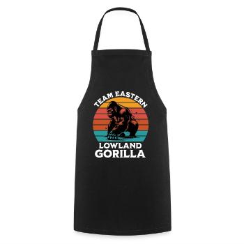 Gray Gorilla Sayings - Cooking Apron - black - Front - AI Model Male 185 dark (185cm)