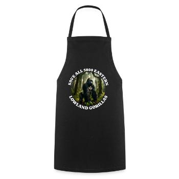 Save Gray Gorilla - Cooking Apron - black - Front - AI Model Male 185 dark (185cm)