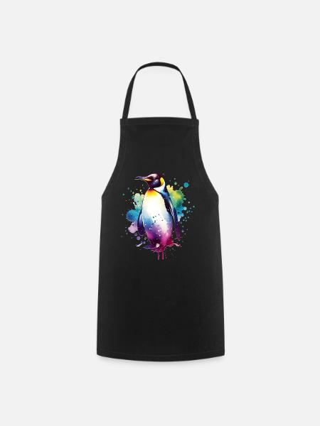 Galapagos Pinguin - Kochschürze - Schwarz