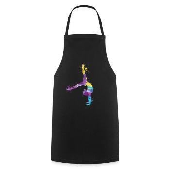 Gymnast Acrobatics Gymnastics Gymnastics - Cooking Apron - black - Front - AI Model Male 185 dark (185cm)