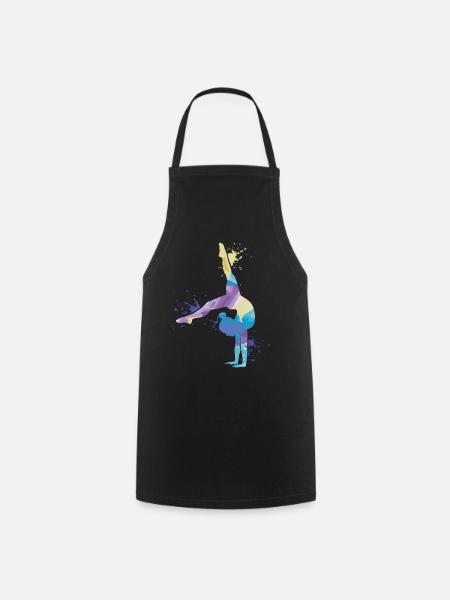 Gymnaste Acrobatie Gymnastique Gymnastique - Tablier de cuisine - noir