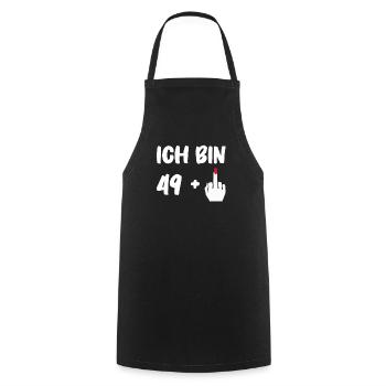 Birthday Gift 50 Years Birthday Child - Cooking Apron - black - Front - AI Model Male 185 dark (185cm)