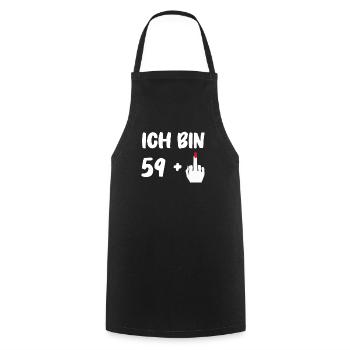 Birthday Gift 60 Years Birthday Child - Cooking Apron - black - Front - AI Model Male 185 dark (185cm)