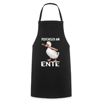 Mallard, Duck Birds, Duck, Dark Duck, Bird - Cooking Apron - black - Front - AI Model Male 185 dark (185cm)