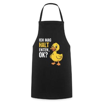 Mallard, Duck Birds, Duck, Dark Duck, Bird - Cooking Apron - black - Front - AI Model Male 185 dark (185cm)