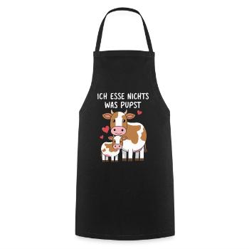 Vegetarier Veganer Tierschutz Tierrecht Veggie - Kochschürze - Schwarz - Vorne - AI Model Male 185 dark (185cm)
