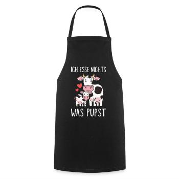 Végétarien Végétalien Bien-être animal Droits des animaux Veggie - Tablier de cuisine - noir - Devant - AI Model Male 185 dark (185cm)