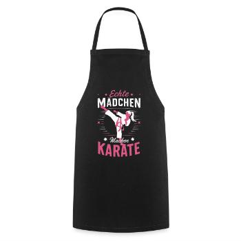 Karate Kampfsport Kämpfer Karate - Kochschürze - Schwarz - Vorne - AI Model Male 185 dark (185cm)