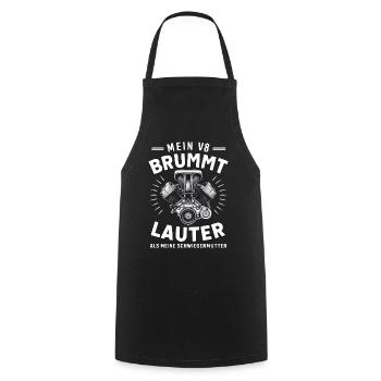 Moteur V8 8 cylindre cylindrée Tuning de voiture tuner - Tablier de cuisine - noir - Devant - AI Model Male 185 dark (185cm)