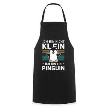 Pinguin Zwergpinguine Kaiserpinguin - Kochschürze - Schwarz - Vorne - AI Model Male 185 dark (185cm)
