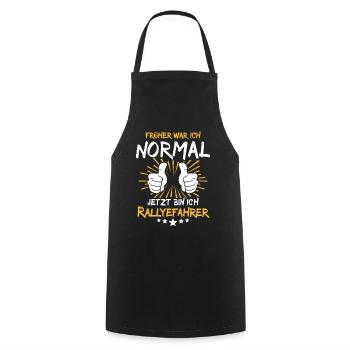 rallRallyefahrer Spruch - Kochschürze - Schwarz - Vorne - AI Model Male 185 dark (185cm)